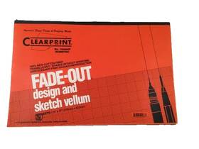 Clearprint Paper Co 1000hp Vellum 8.5x11 Pad Iso Grid 46/50 Sheets