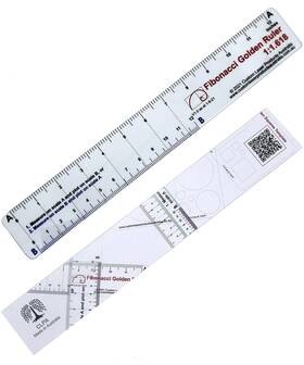 Dr03 Clpa 12 Inch Flexible No-math Fibonacci Clear Plastic Ruler Masterful Design Meet