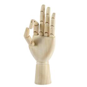 Cm 653846007339 7 Inch Wooden Articulated Figure Manikin Hand Artist Drawing Model For Dr