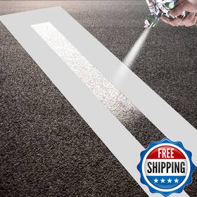 Codohi B0d2vps2h2 4 X 88 Inch Parking Lot Line Stencil Silicone Foldable Reusable