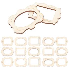S1159285t8bleh Coheali 20pcs Unfinished Wood Photo Frame Pendants 2.16x1.88 Inch Cutout Shap