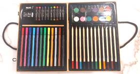 9488 Colorama 51 Piece Coloring Art Kit Markers Pencils Paint With Case