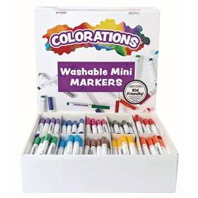 B00asdtd1q Colorations Washable Mini Markers 200 Ct 10 Assorted Colors For Kids Crafts