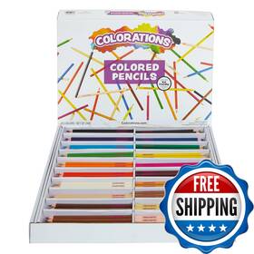 B0d7vfkx71 Colorations Classroom Pack Colored Pencils - Set Of 240 Bulk Arts And Crafts