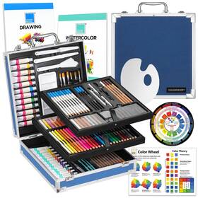 Cb03a1-151 Colour Block 151pc Professional Art Supply Set With Mixed Media Supplies Pai