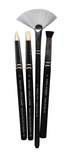 Csh15900 Colour Shaper Soft Ivory Tip Pastel Blending Set - Wallet Of 4 Size 6