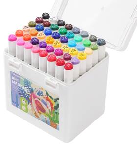 B0c6jhmn95 Colourcolor Alcohol Markers Set Fine And Chisel Dual Tips Art Twin Sketch