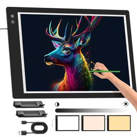 Cp-kbb-f-001 Comzler Rechargeable A2 Light Pad Ultra-thin Wireless Up Tracing Table With 3