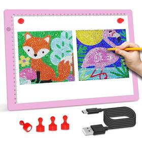 Cp-xzb-001-002 Comzler A4 Led Light Board 3 Level Dimmable Brightness Usb Power Artcraft Tabl