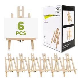B0c61ncndk Conda 6 Pack 11.8 Inch Tabletop Easel Portable A-frame Tripod Set Fo