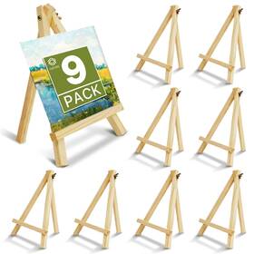 B0d4dx6h6h Conda 9 Pack Inch Mini Wooden Display Easels A-shape Stand For Sm Paintings Photos