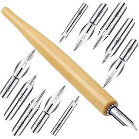Coneedy 331375862964 11 Pieces Comic Pen Nib Set G Ink Stainless Steel Drawing Calligraph