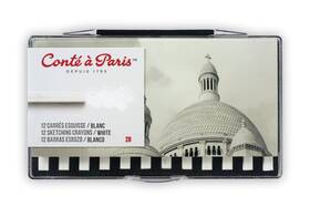 50235 Conté à Paris 12 Count 2b Sketching Crayons Set White - Whit