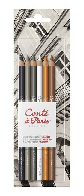 Co50106 Conté à Paris 6-count Sketching Pencils Set 6 Count Pack Of 1