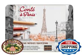 B0060kr9y4 Cont Paris The Sketch Set - Assorted Pencils For Drawing And Shading