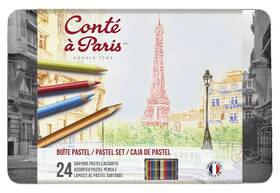 B008f5kz0m Cont Paris Pastel Pencils 24 Assorted Vibrant Colors For Artists