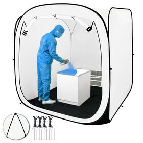 Py306 Cootentler Pop Up Paint Booth 6x6x6ft Heavier Portable 70x70x70 Inch White