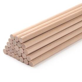 25rods-3 Coowayze 25rods-3/8× 18inch Wood Dowels Wooden Dowel Rods For Crafts 25pcs 3/8 X 18 Round Macrame