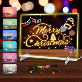 Corpower Ggp-001 Led Note Board With Colors Acrylic Dry Erase Light 13.8 Inch X10 4 M