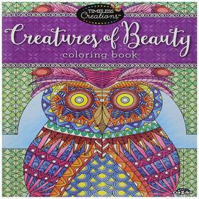 B018rmbjuw Cra-z-art Timeless Creations Adult Coloring Books Creatures Of Beauty Creative