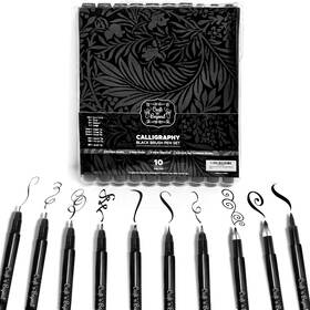 B09gl5zbjn Craft N Beyond Calligraphy Brush Pens 10-pack For Hand Lettering Art Journalin