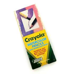 Crayola 071662006266 Vintage Watercolor 8 Pencils With Brush 1993