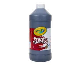 54-1232-051 Crayola Premier Tempera Paint 32-oz. Size Black 1 Unit Quart