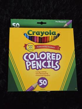 68-4050 Crayola Colored Pencils Assorted Colors 50 Count Preferred By Teachers