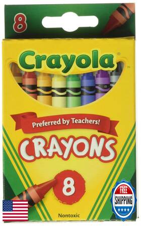 B002of2c50 Crayola Crayons 8-ct 12-pack - 96 Non-toxic Assorted Colors Astm D4236