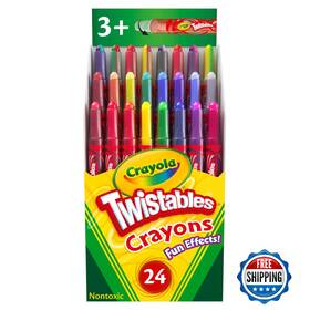B0033vhdk8 Crayola Twistables Crayons 24 Pack No Sharpen Toddler Kids Coloring Supplies