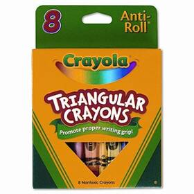 B00qfws2l6 Crayola Triangular Crayons Set Of 3 Boxes - 24 Non-toxic For Kids And Artists