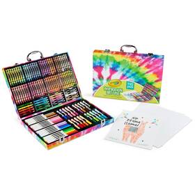 B00tfwos8y Crayola Inspiration Art Case Coloring Set - Tie-dye 140ct Supplies Kit