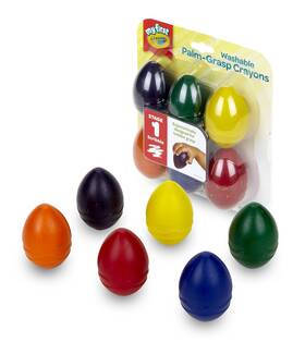 B0197ucd1m Crayola My First Palm-grip Crayons 6 Count Art Tools For Toddlers