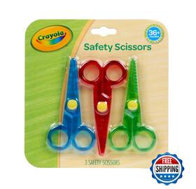 B077y3m7kz Crayola Toddler Safety Scissors 3pk Blunt Tip Training Preschool Arts Crafts
