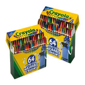 B07ky2hbcm Crayola Washable Crayons For Kids - 64ct 2 Boxes Classroom School Supplies Bulk