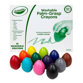 B08jwcl49f Crayola Large Egg Crayons 12 Jumbo Washable Toddler Christmas Gift Art Set