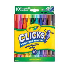B08lqyt546 Crayola 10ct Retractable Cone Tip Washable Markers No-dry Caps Kids 3