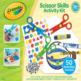 Crayola B0bg3gr2pz Toddler Scissor Skills Activity Kit 3ct Safety Scissors And Craft