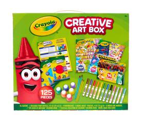 B0fchnhx17 Crayola Art Set For Kids 125pc Supplies Kit Washable Paints Coloring Books