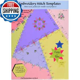 B09253kzrd Creative Impressions Embroidery Template 4/pkg