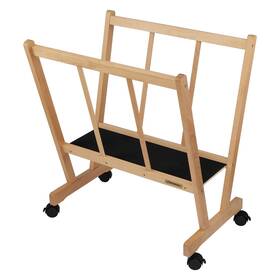 Creative Mark 709758899804 Firenze Wood Large Print Rack With Castors - Perfect For Display Of Canvas A