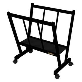 Creative Mark 709758899811 Firenze Wood Large Print Rack With Castors - Perfect For Display Of Canvas A