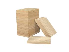 Mjcg-060322-04-1 Cregugua 36 Pieces Unifinished Wooden Cutouts For Crafts 2.5 X 3.5 Inches Regtangle Sh