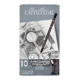 15-40-021 Cretacolor Artino Drawing Set Water-soluble Graphite 10-piece