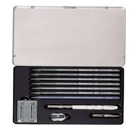 Cretacolor B001bym048 Monolith Graphite Pencil Tin Set 11 Pieces 15-20-430