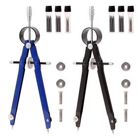 Cg0102 Cualork 2pcs Compass For Geometry Professional Drawing Metal Circle