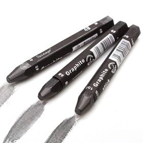 Dn-0302-gr Dainayw Graphite Stick Set - Water Soluble 4b 6b 10b Art Drawing Supplies For Sket