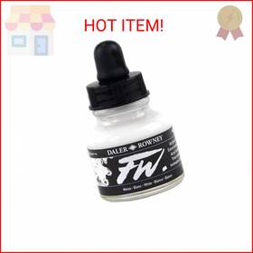 Daler Rowney 000050761920 Daler-rowney Fw Acrylic Ink Bottle White - Versatile Drawing For Art