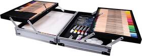 196500704 Daler-rowney Euc Complete Artist Kit In Case 100 Pieces Gift Set