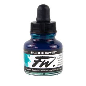 Dr160029151 Daler Rowney Daler-rowney Fw Acrylic Ink Bottle Marine Blue - Versatile Drawing Inch